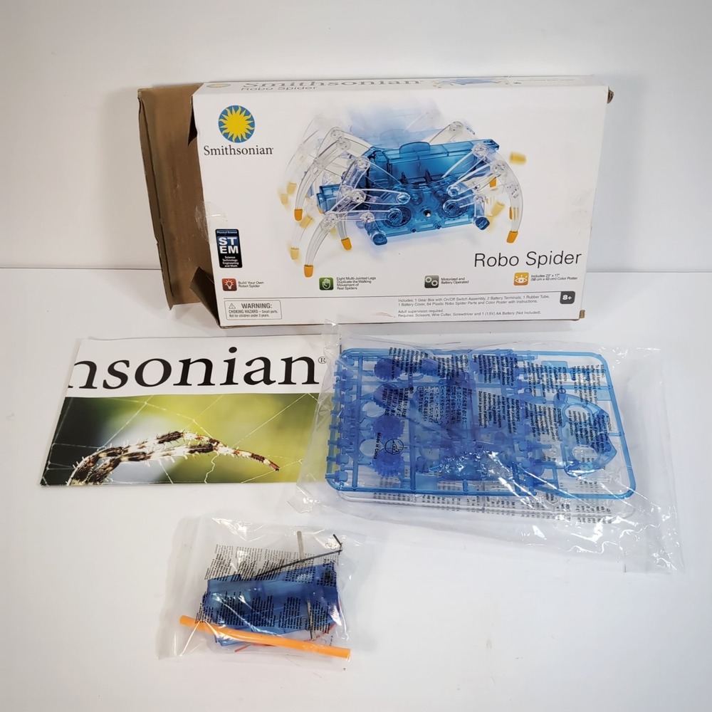 Smithsonian ROBO-SPIDER Model Science Kit build a Robot Robo Spider Open Box